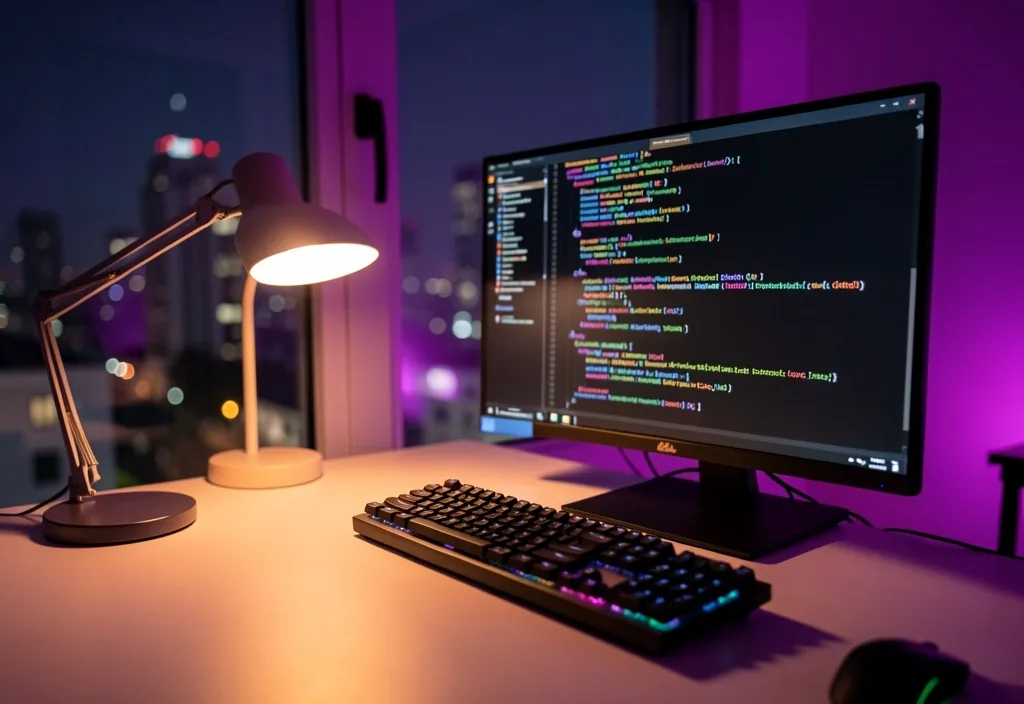 Workspace de un desarrollador trabajando con código en Buenos Aires